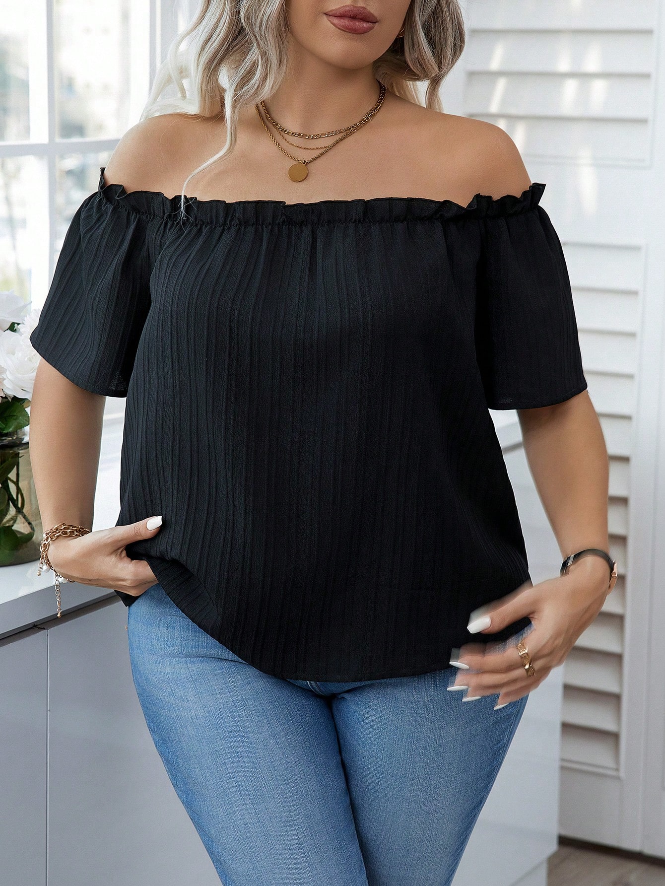 Women's Sexy Off-Shoulder Blac - Blouse Off Shoulder review and price