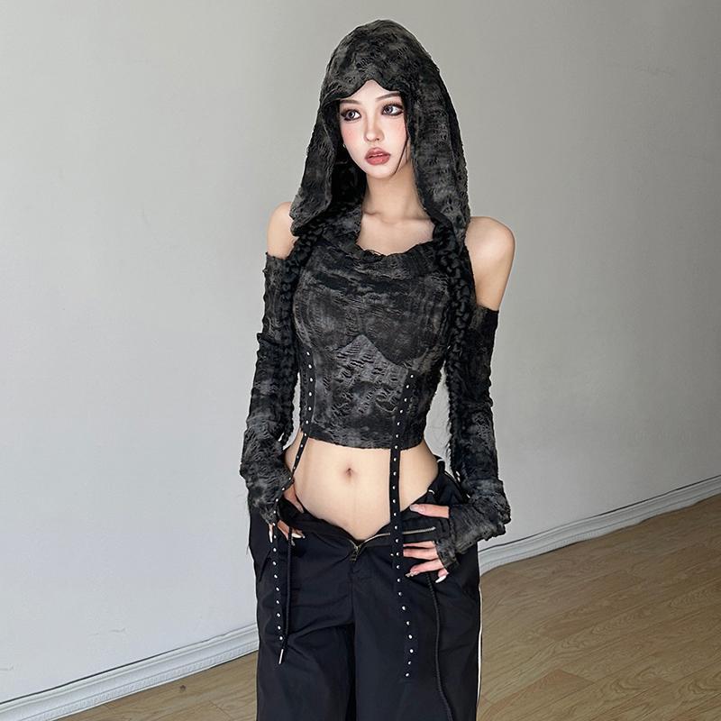 Off Shoulder Hoodie Long Sleev - Blouse Off Shoulder review and price