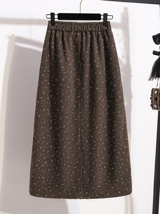 Autumn Winter plus Size Floral - Midi Skirt Floral review and price