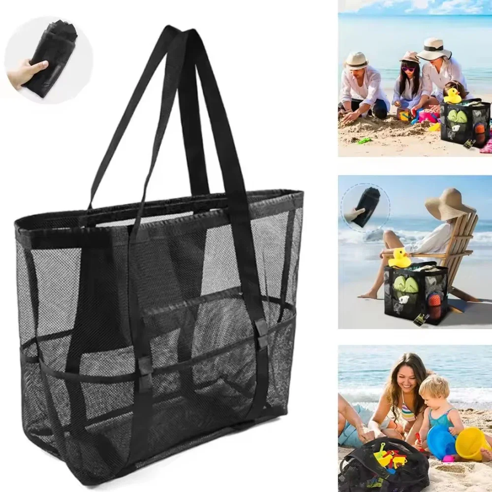 1pc Extra Large Mesh Beach Bag - Tote Bag Beach review and price