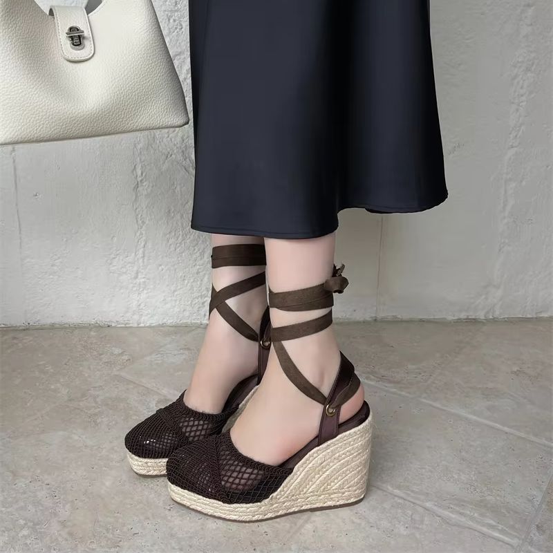 Ladies Summer Sandals Brown We - Sandal Strappy Heeled review and price